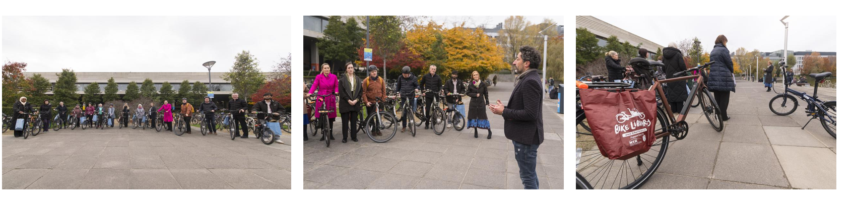 people with bikes